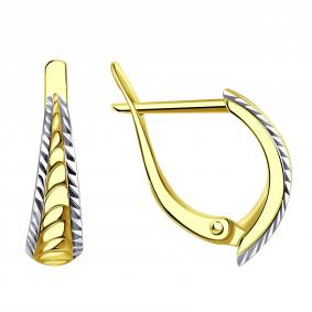 Серьги из лимонного золота МАГНАТ МА 011685Л МА 011685Л фото